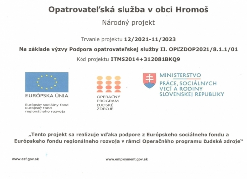 202311201323330.plagát - Opatrovateľská služba v obci Hromoš